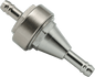 BikeMaster 1/4in Inline Fuel Filter - Titanium - Powersports Haven