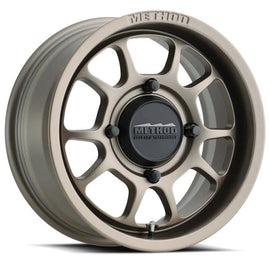 Method MR409 Bead Grip 15x7 / 5+2/38mm Offset / 5x4.5 / 72 CB Steel Grey Wheel - Powersports Haven
