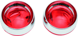 Kuryakyn Deep Dish Bezels With Red Lenses