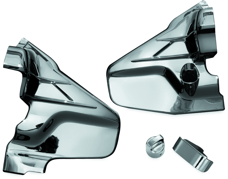 Kuryakyn Louvered Transmission Cover 01-17 Honda GL1800 Chrome - Powersports Haven