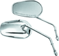 Bikers Choice Chrome Tapered Long Stem Mirrors Pr - Powersports Haven