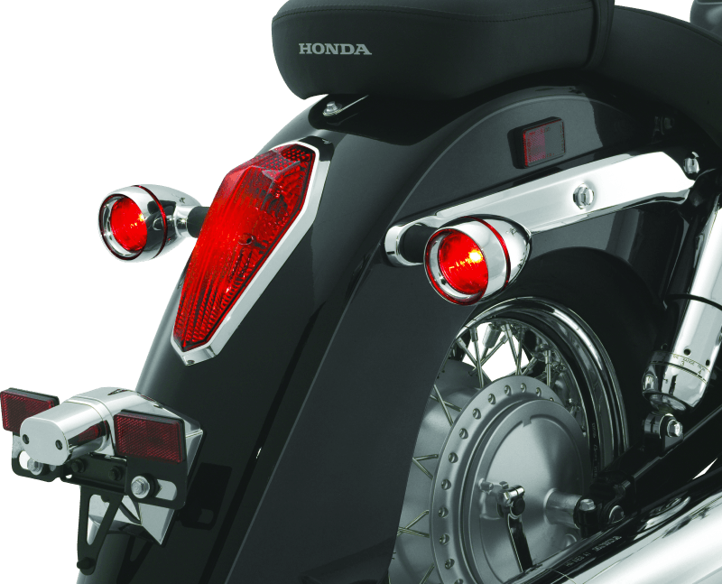 Kuryakyn Deep Dish Bezels With Red Lenses - Powersports Haven