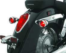 Load image into Gallery viewer, Kuryakyn Deep Dish Bezels With Red Lenses - Powersports Haven