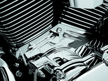 Load image into Gallery viewer, Kuryakyn Twin Cam Cylinder Base Cover 99-06 Chrome - Powersports Haven