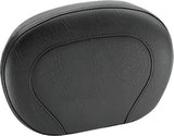 Mustang Harley Setback Vintage Sissy Bar Pad Low Medallion Style (12 inch x 9 inch) - Black