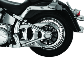 Kuryakyn Boomerang Frame Covers 08-17 Softails Chrome - Powersports Haven