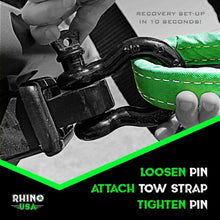 Load image into Gallery viewer, Rhino USA 20Ft Tow Strap/Hitch Combo - Powersports Haven