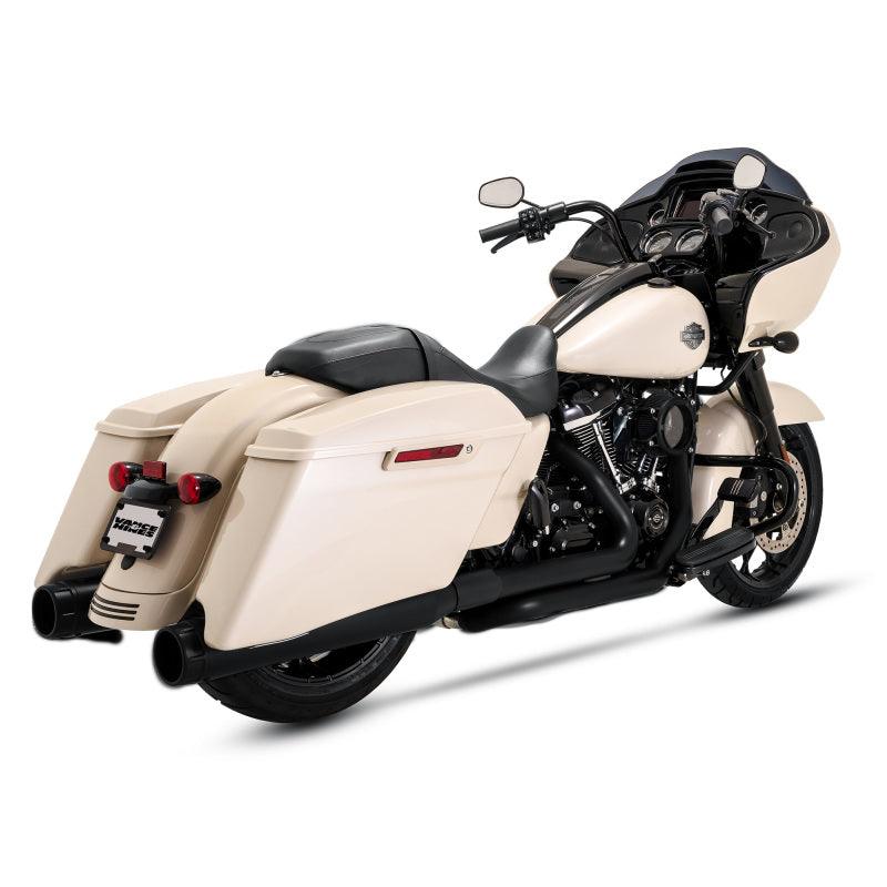 Vance & Hines HD Dresser Duals 17-22 HDr/Heatshield Black PCX Header Exhaust - Powersports Haven