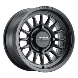 Method MR411 Bead Grip 15x7 / 4+3/13mm Offset / 4x156 / 132mm CB Matte Black Wheel - Powersports Haven