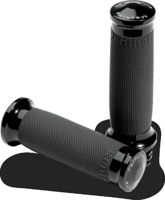 Performance Machine Contour Renthal Wrapped Grips - Black Ano - Powersports Haven
