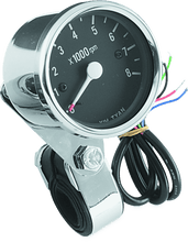Load image into Gallery viewer, Bikers Choice Big Twin &amp; XL Electronic Mini Tachometer 8000 RPM Black Face 2 1/2 Inch - Powersports Haven