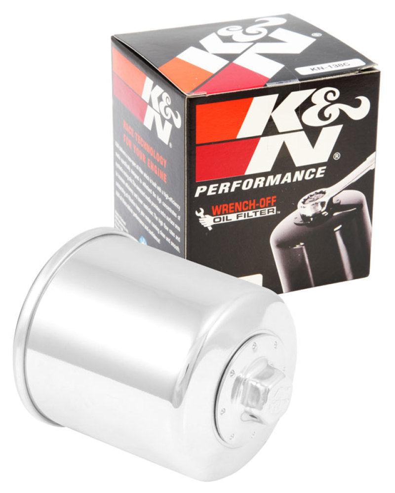 K&N Suzuki / Arctic Cat / Cagiva / Kawasaki / Kymco / Aprilia 2.813in OD x 3.221in H Oil Filter - Powersports Haven