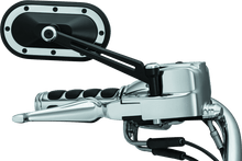 Load image into Gallery viewer, Kuryakyn Heavy Industry Mirrors Satin Black &amp; Chrome - Powersports Haven