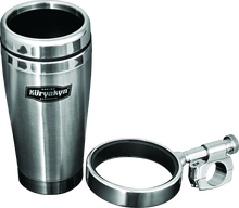 Load image into Gallery viewer, Kuryakyn Drink Holder With Stainless Steel Mug 1in Bar Clamp Chrome - Powersports Haven