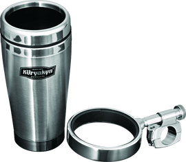 Kuryakyn Drink Holder With Stainless Steel Mug 1in Bar Clamp Chrome - Powersports Haven
