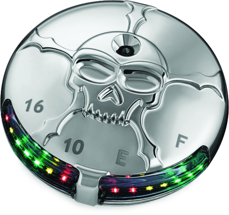 Kuryakyn Zombie Fuel & Battery Gauge Chrome - Powersports Haven