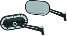 Load image into Gallery viewer, Kuryakyn Heavy Industry Mirrors Satin Black &amp; Chrome - Powersports Haven