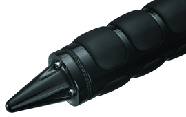 Kuryakyn Stiletto End Caps Grips Black - Powersports Haven