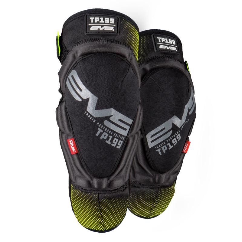 EVS TP199 Knee/Shin Guard Pair Black/Hi Viz - Youth - Powersports Haven
