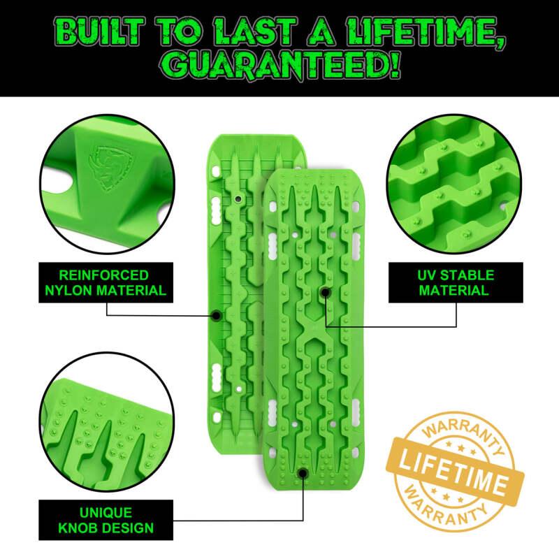 Rhino USA Recovery Traction Boards - Green (Pair) - Powersports Haven