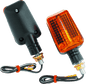 BikeMaster Universal Ministalk Marker Light - Black/Amber - Powersports Haven