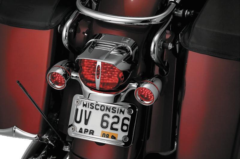 Kuryakyn Taillight Visor Without Slots Chrome - Powersports Haven