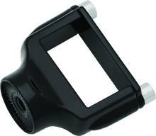 Load image into Gallery viewer, Kuryakyn Side Mount License Plate Holder Clamp 86-23 XL Models Gloss Black - Powersports Haven