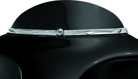 Kuryakyn Zombie Windshield Trim 96-13 Touring Chrome - Powersports Haven