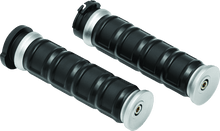 Load image into Gallery viewer, Kuryakyn Dillinger Grips Dual Cable Silver - Powersports Haven