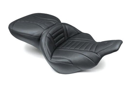 Mustang 97-07 Harley Electra Glide,Rd Glide Super Touring 1PC Seat Deluxe - Black - Powersports Haven