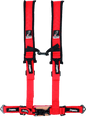 DragonFire Racing Harness- H-Style- 4-Point- 2in Buckle- Red - Powersports Haven