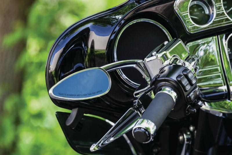 Kuryakyn Teardrop Mirrors Chrome - Powersports Haven