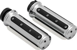 Kuryakyn Heavy Industry Grips Dual Cable Chrome - Powersports Haven
