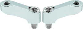BikeMaster Mirror Extension 10mm Pair - Chrome - Powersports Haven