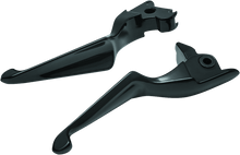Load image into Gallery viewer, Kuryakyn Boss Blades Lever Set 14-16 Touring Gloss Black - Powersports Haven