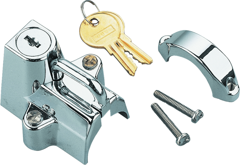 Bikers Choice Chrome Motorcycle Helmet Lock Fits 7/8 - 1 1/4 Tubing - Powersports Haven