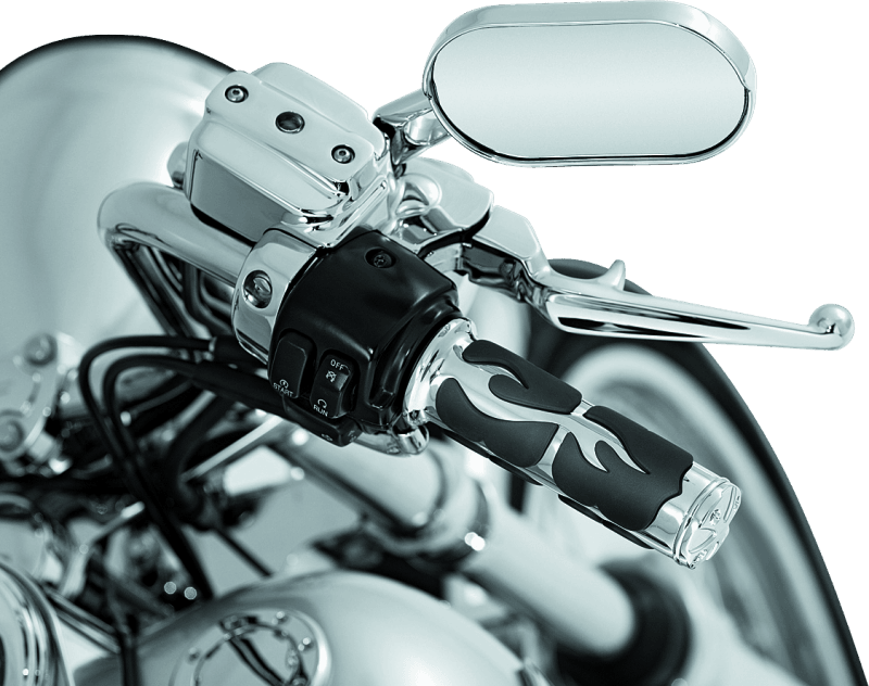 Kuryakyn ISO Flame Grips Dual Cable Chrome - Powersports Haven