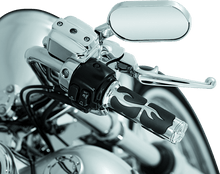 Load image into Gallery viewer, Kuryakyn ISO Flame Grips Dual Cable Chrome - Powersports Haven
