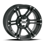 ITP SS 212 12x7 / 4x110 BP / 2+5 Offset Black Wheel