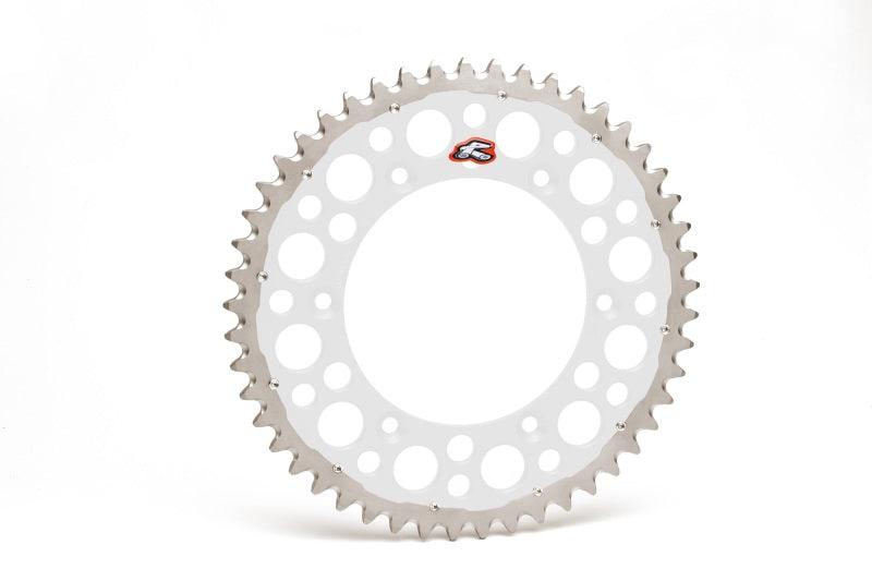 Renthal 23-24 Husqvarna FX350-450/ KTM 350 XC-F Rear Twinring - Silver 520-47P Teeth - Powersports Haven