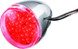 Bikers Choice Chrome LED Rear Billet Turn Signal Red Dual Circuit Clear Lens Universal Custom - Powersports Haven