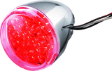 Bikers Choice Chrome LED Rear Billet Turn Signal Red Dual Circuit Clear Lens Universal Custom