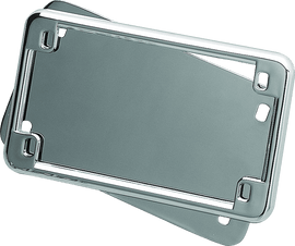 Kuryakyn License Frame & Backing Plate Set 4in X 7in Chrome - Powersports Haven