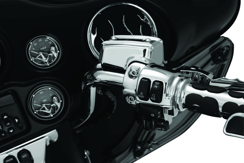 Kuryakyn Handlebar Control Dress Up Kit Chrome - Powersports Haven