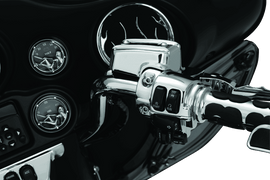 Kuryakyn Handlebar Control Dress Up Kit Chrome - Powersports Haven