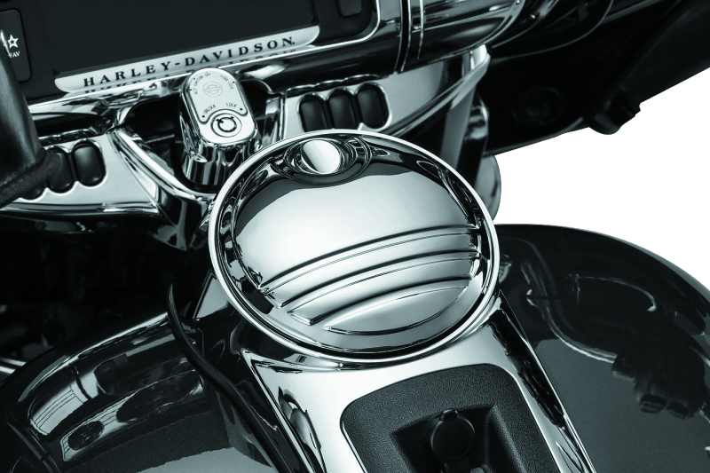 Kuryakyn Tri-Line Fuel Door Chrome - Powersports Haven