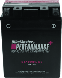 BikeMaster BTX14AHL-BS Battery - Powersports Haven