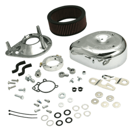 S&S Cycle 91-06 Carbureted XL Sportster Models Teardrop Air Cleaner Kit - Chrome - Powersports Haven