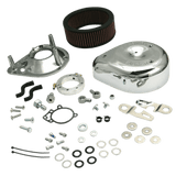 S&S Cycle 91-06 Carbureted XL Sportster Models Teardrop Air Cleaner Kit - Chrome