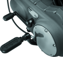 Load image into Gallery viewer, Kuryakyn Heavy Industry Pegs With Adapters Satin Black - Powersports Haven